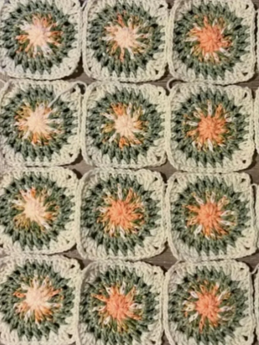 20 Handmade Starburst Squares - Orange Blossom DIY Fashion & Home